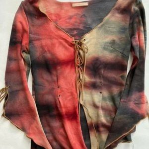 Forever 21 Sexy Top with Front and Sleeve Ties